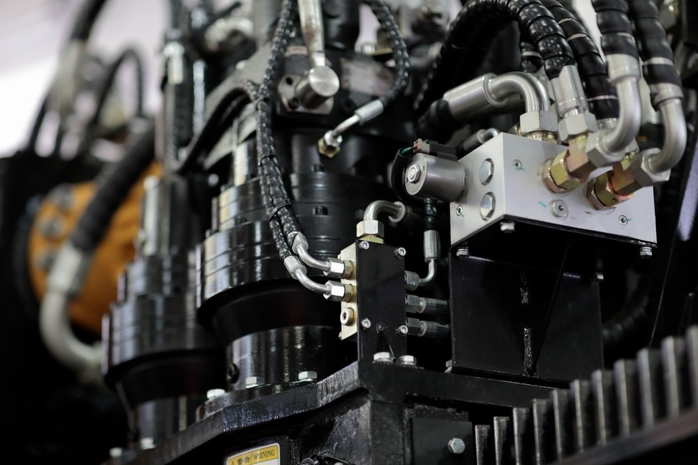 Teste avançado de óleo hidráulico por caracterização de partículas