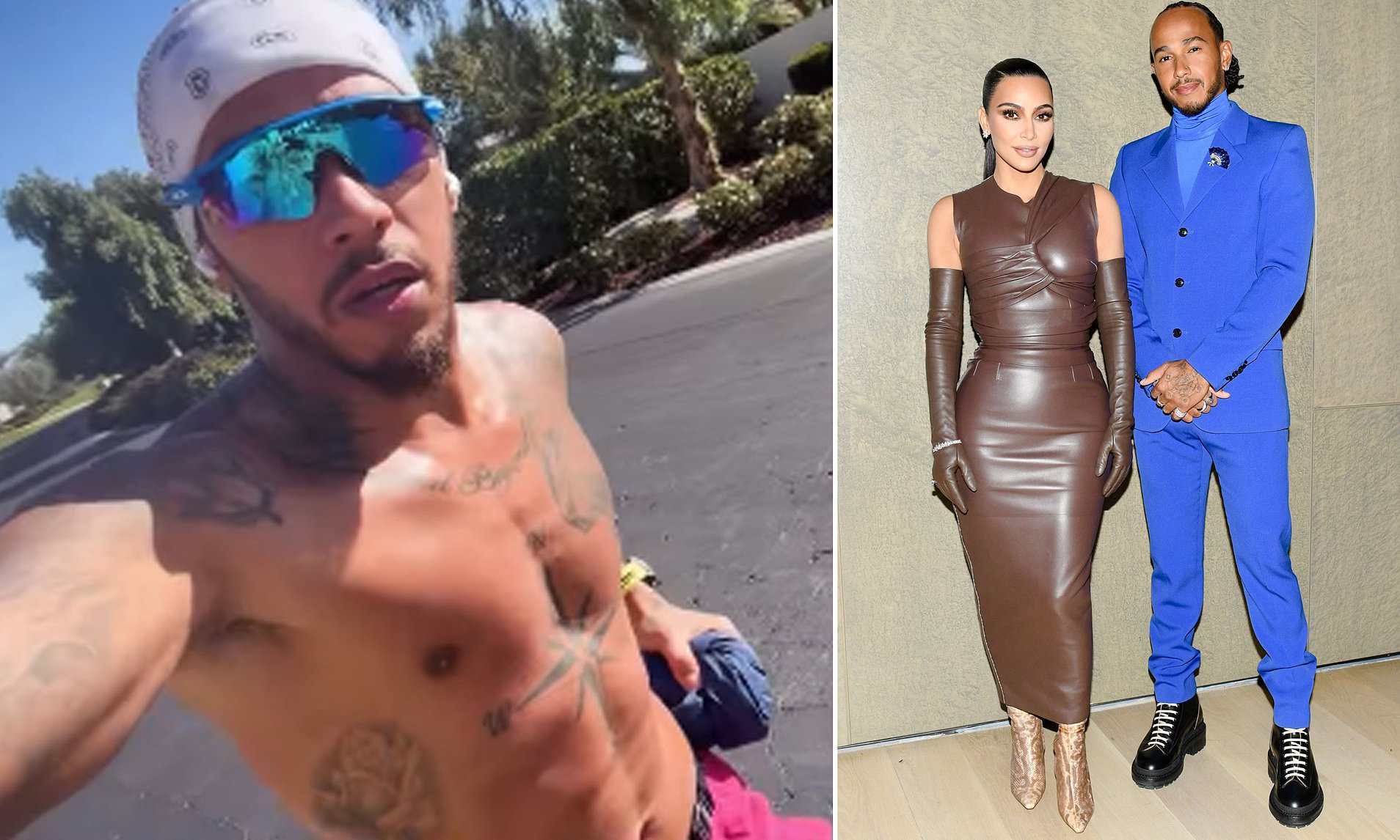 Kim Kardashian e Lewis Hamilton compartilham fotos da viagem nos EUA enquanto sua influência nele é revelada